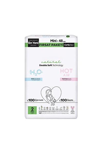 NW NessiWorld Natural Double Soft Bebek Bezi Fırsat Paketi 2 Beden 48 Adet