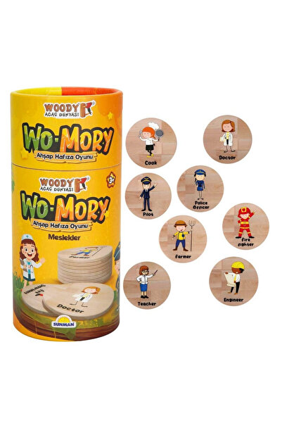 NW NessiWorld Wooden Memory Game