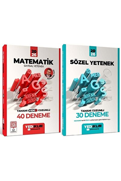 Yediiklim Yayınları YENİ AGS - Yediiklim 2026 MEB-AGS Matematik Sayısal +Söze...