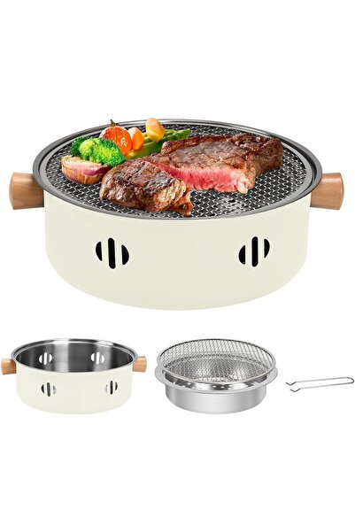Munico Taşınabilir Kömürlü Barbekü Izgarası Mini Barbekü Izgarası Çok Fonksiy...