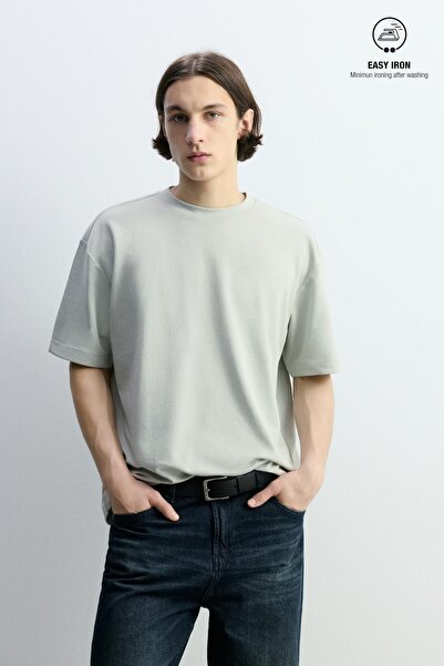 LEFTIES Yumuşak interlok t-shirt