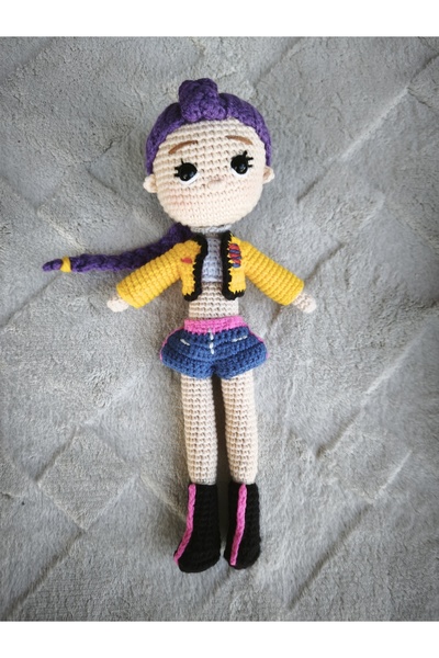 MİNOHOUSE Amigurumi K-Pop Demon Hunters Rumi Bebek Organik Oyuncak