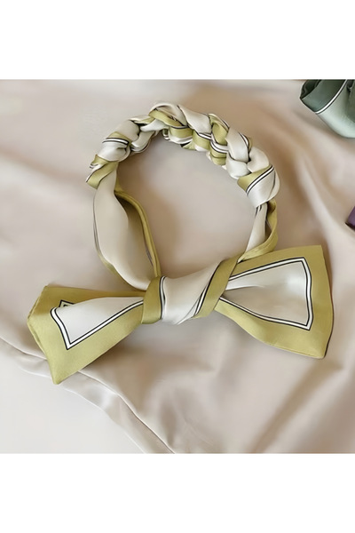 MAHLA Yellow Thin Scarf for Women – Multi-Purpose Neck Scarf, Bag Accessory, ...