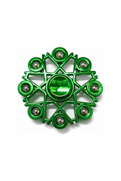 BAMTEBİ Metal Stres Çarkı Yeşil 4 Farklı Desen Fidget Spinner Stres Atıcı ve ...