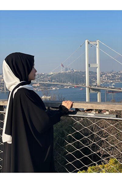 ZÜMHA Hijab Double Color Medina Silk Black Shawl