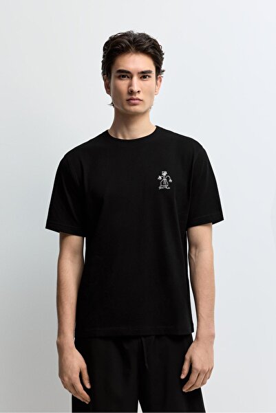 LEFTIES İşlemeli t-shirt