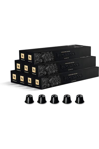 Nespresso إسبريسو إيطالي إسبريزونا ريستريتو، محمص داكن، قوة 10، 90 كبسولة (9×10)