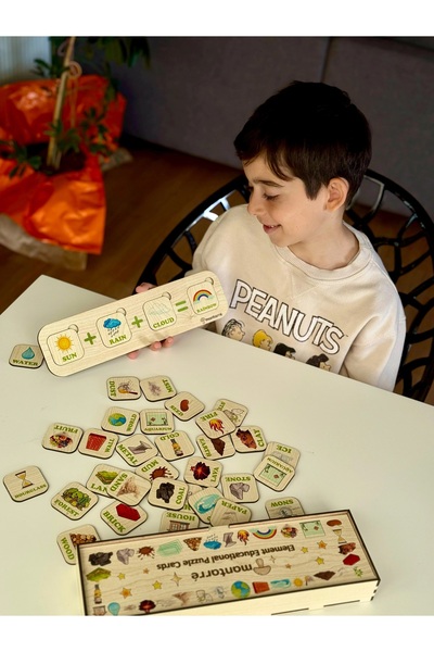 Mantarre Montessori Element Birleştirme ve Mantık Oyunu