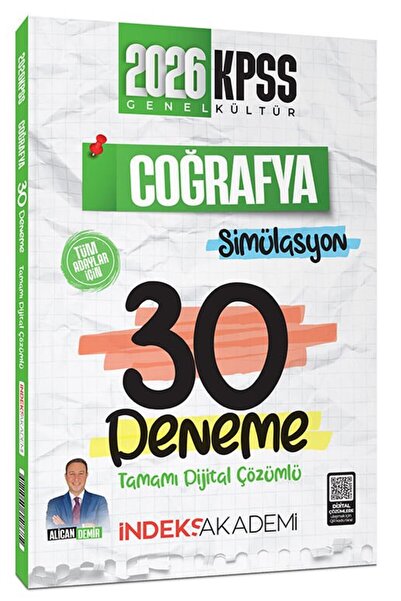 İndeks Akademi 2026 KPSS Coğrafya Simülasyon 30 Deneme Çözümlü - Alican Demir...
