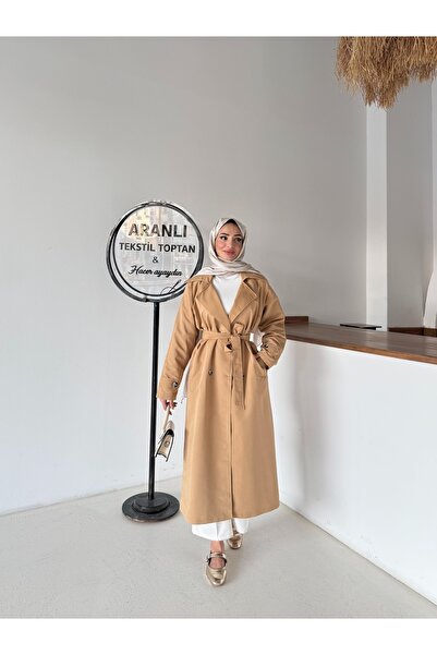 Aranlı tekstil ΑΔΙΑΒΡΟΧΗ ΓΥΝΑΙΚΕΙΑ ΚΑΜΠΑΡΝΤΙΝΑ ΜΕ ΖΩΝΗ ΚΑΙ ΚΟΥΜΠΙΑ