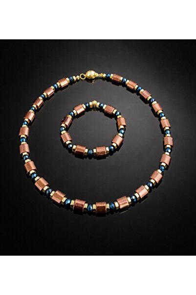 Asteria Elite Hematite Power and Balance Energy Necklace Bracelet Set