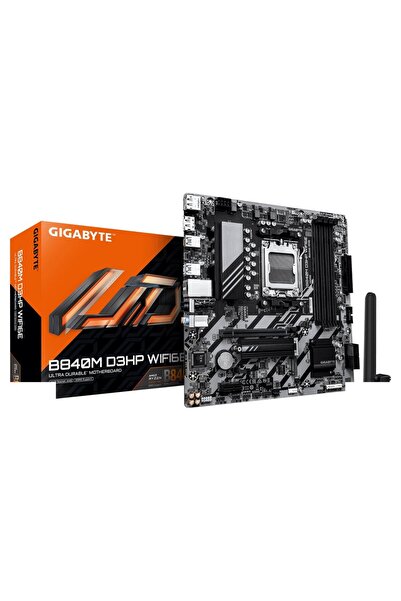 Gigabyte Μητρική πλακέτα B840M D3HP WIFI6E AM5 Micro-ATX