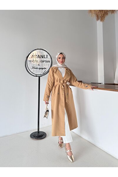 hacer ayaydın Λιτή καμπαρντίνα - Μπεζ - Oversize