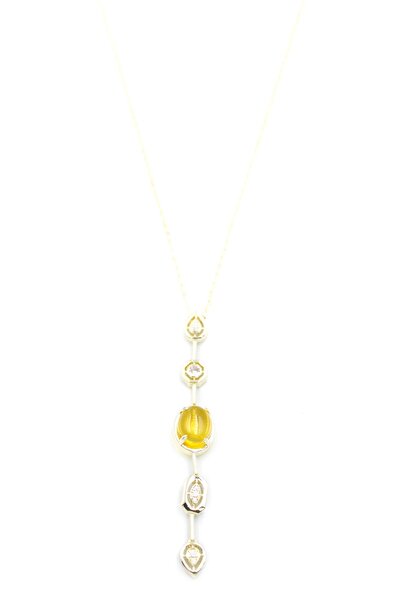 Generic Brand 🟡   Yellow Stone Element Necklace
