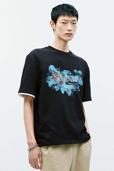 H&M تي شيرت فضفاض