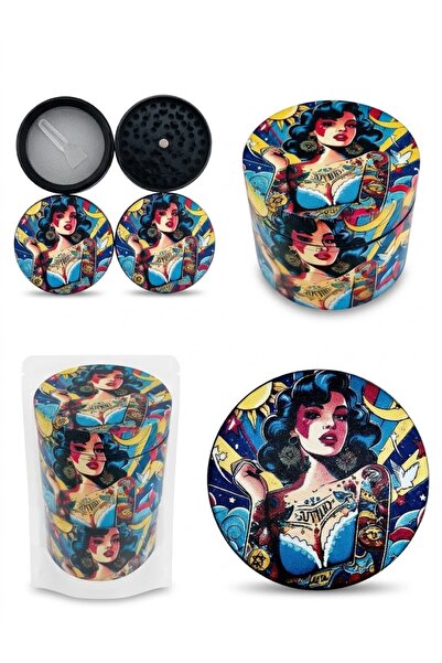 BGA Limited Edition 50mm Grinder Spice Grinder Mill Thick Metal with Pollen T...