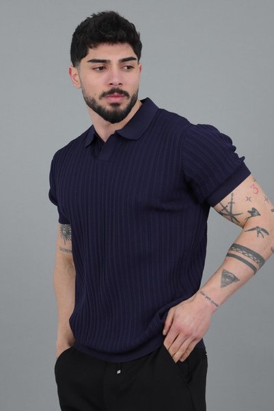 Stilkombin Apaç Collar Knitted Knitwear T-Shirt Jrx 5003_30495