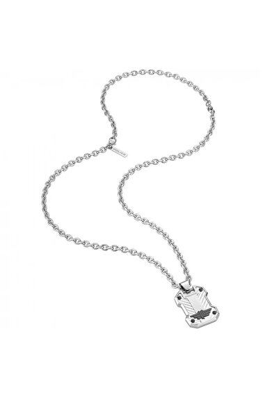 Police Ανδρικό κολιέ S14APR01P, ανοξείδωτο ατσάλι, ασημί