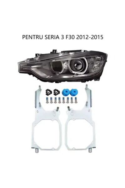 Xenon Bright Σετ 2 πλαισίων προσαρμογής για προβολείς Hella G5 για BMW Σειρά ...