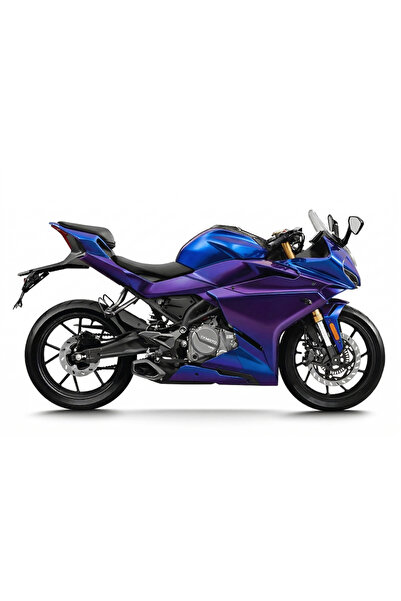 RR Graphic CF MOTO SR 250 SR CAST HAVA KANALLI KOYU MAVİ MOR KAPLAMA SETİ
