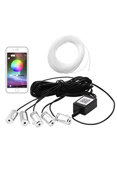 Xenon Bright Κιτ Φωτισμού Ατμόσφαιρας Αυτοκινήτου 6 Μέτρων με 5 Κανάλια, Καλώ...