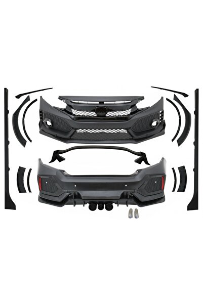 tuningset Κιτ αμαξώματος κατάλληλο για Honda Civic MK10 FC FK 2016 και μετά, ...