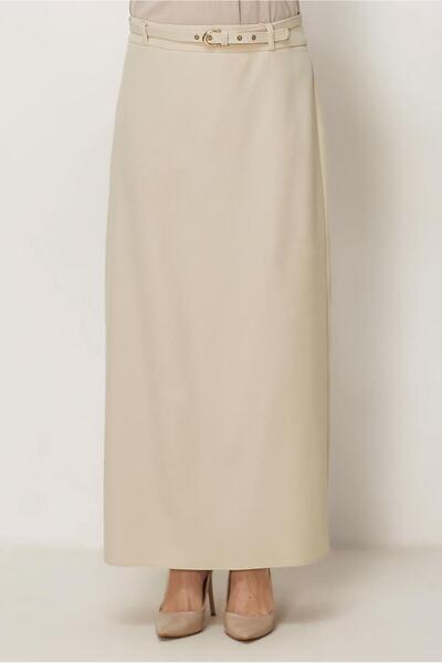 Alvina Λιτή φούστα - Εκρού - Μακρύ