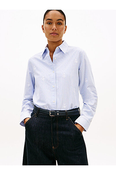 Tommy Hilfiger Relaxed Fit TH Crest Embroidery Oxford Shirt