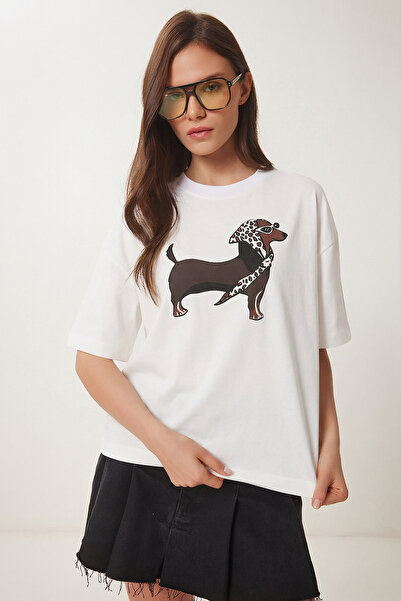 Lovelyİstanbul T-Shirt - Πολύχρωμο - Oversize