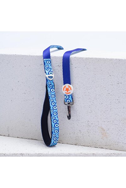 Pawstar Charm Leash Nazar Boncuğu Desenli Kedi Köpek Sevk & Gezdirme Kayışı K...