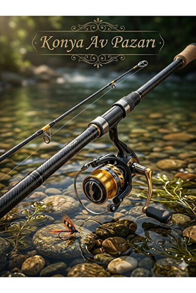 DİĞER1111 Daıwa Shock F702M Spin Kamış 4000 Lik Makinesi Hazır Takım 210 cm