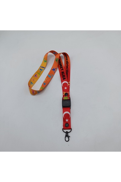 CİCCİBİCCİSHOP Kişiye Özel turuncu geçişli sporcu brans görselli ara kilitli ...