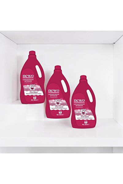Newo 3'lü Sıvı Çamaşır Deterjanı 3000 ml x 3 Adet - Renk Canlandırma ve Doku ...