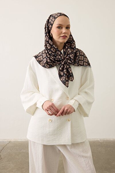 İpekhan Μαλακό Κασκόλ 1249 Καφέ Μαύρο