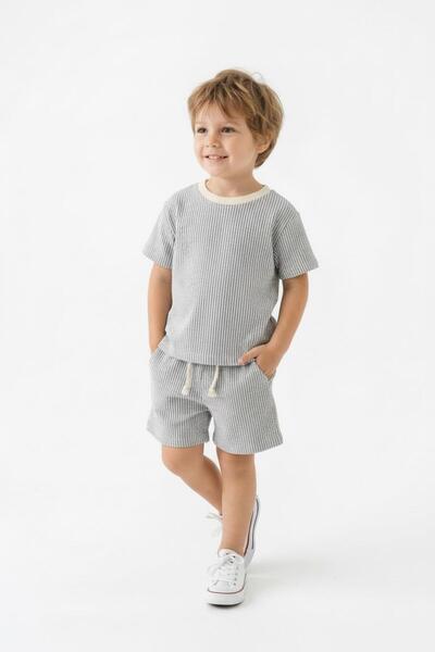 MiaBaby Bürümcük Shorts T-Shirt 2-Piece Set
