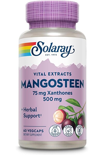 Solaray Mangosteen Extract Vegetarian Capsules (500mg, 60 Pieces)