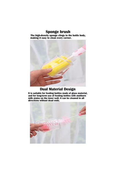 ZCM-HAPPY 14-Piece Bottle Cleaning Sponge Brush Set