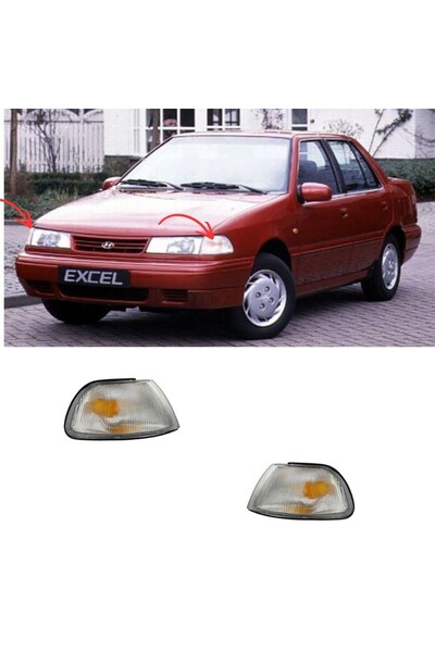 NS Nilser Auto Parts Excel Hyundai Sedan Sağ Sol Set Sinyal 1992-1994