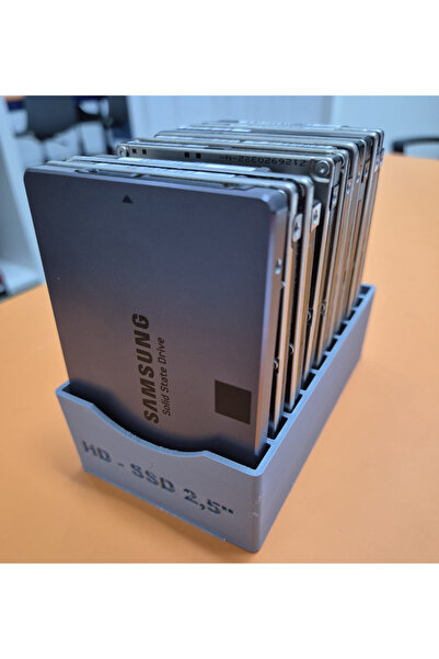 EMCASE 2.5 inç Harddisk Kutusu SSD HDD Diskler için Saklama Kutusu 10 Disk Ka...