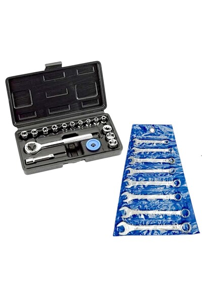 Universal Σετ 13 κλειδιών καρυδάκια 04-13 χιλ., με προέκταση 50 χιλ. / αναστρ...