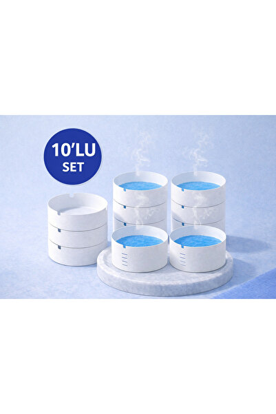 10 Adet Kokusuz Pratik Kullan At Küllük - Suyla Şişen Jel Kristal Formüllü-Dumansız Hijyenik Küllük