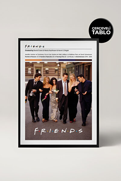 House Gorgeous Friends Dizi Tasarımlı Çerçeveli Tablo No:2