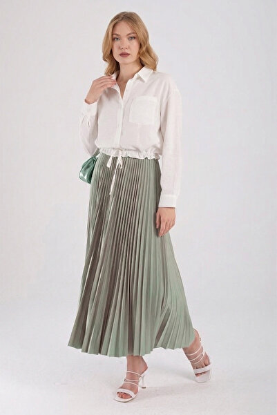 Fulla Moda Πλισέ φούστα με ελαστική μέση