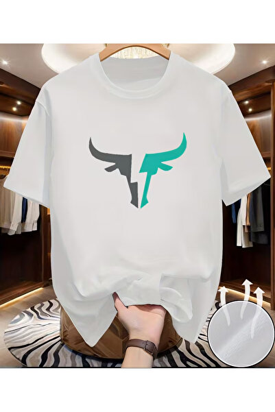 NOURAM New Casual Street-Style Sports Summer Round-Neck Shirt T-Shirt