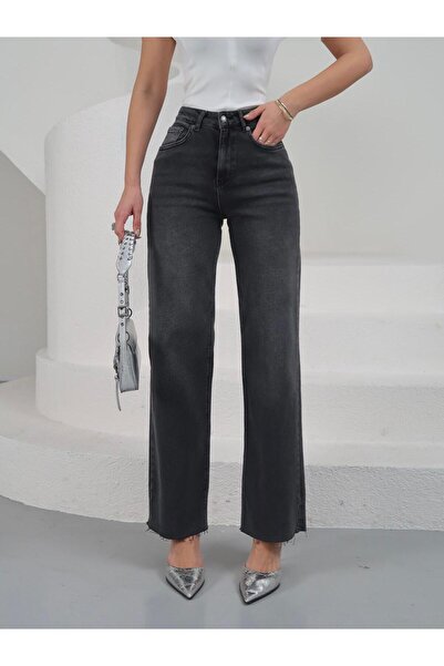 XBELLA DENİM Τζιν - Μαύρο - Ευρύ πόδι