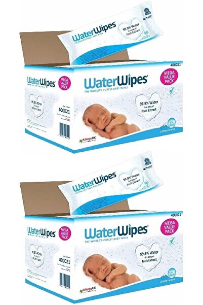 water Wipes Baby Wipes Pack of 2 (120 Wipes) | 99.9% | Unscented | Sensitive ...
