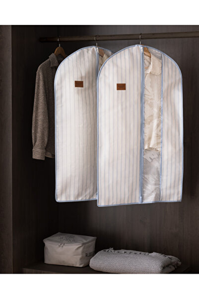 Madame Coco Θήκη για Φόρεμα Nuage - Λευκό/Ανοιχτό Μπλε