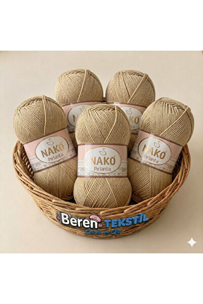 NAKO Diamond Amigurumi and Knitting Yarn 5 Pack (100Grx5=500Gr)
