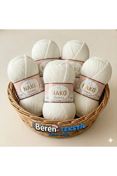 NAKO Diamond Amigurumi and Knitting Yarn 5 Pack (100Grx5=500Gr)