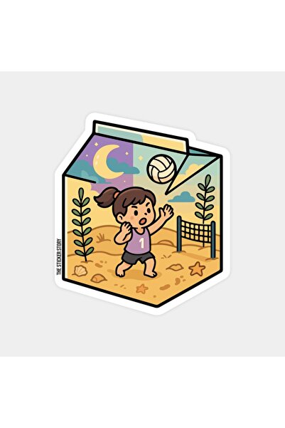 The Sticker Story. ملصق لعبة صندوق الحليب